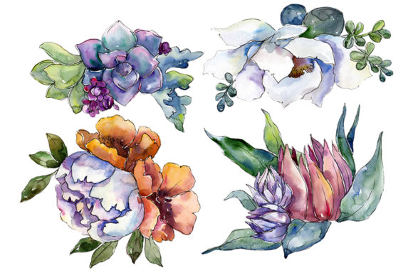Bouquet of Flowers High Feelings Watercolor Illustrations Review