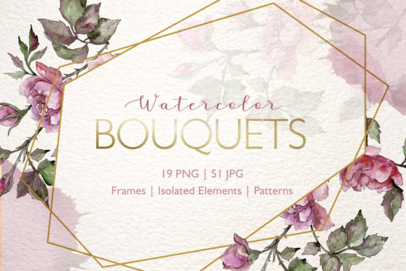 Bouquets Watercolor Illustrations Review