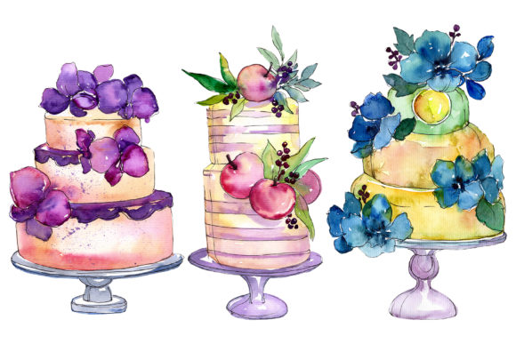 Dessert Mother s Love Watercolor Illustrations