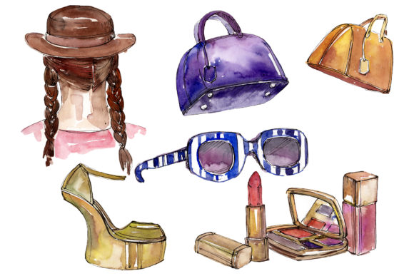 Fashion Collection Women's Whim Watercolor Illustrations