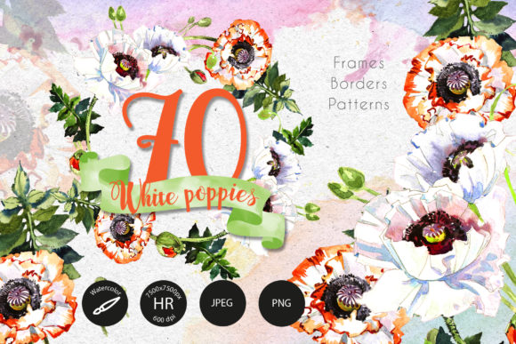 White Poppies Watercolor Set: A Designer Review